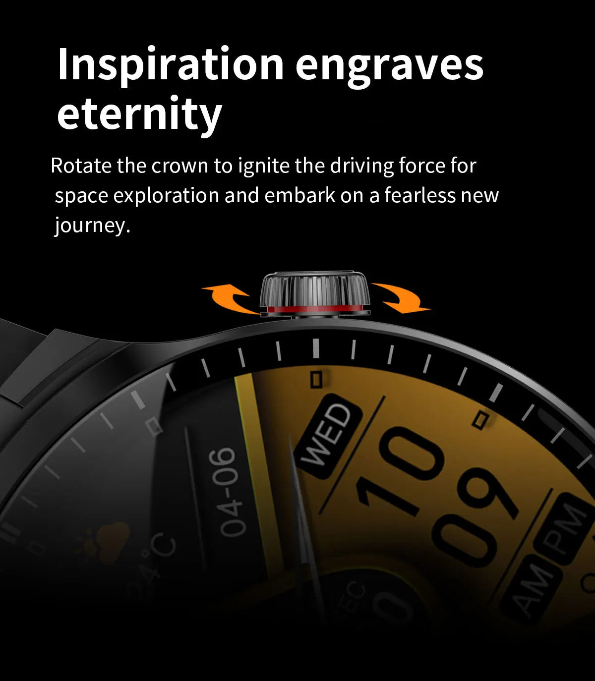 Smart Watch with Built-in Wireless Earbuds
