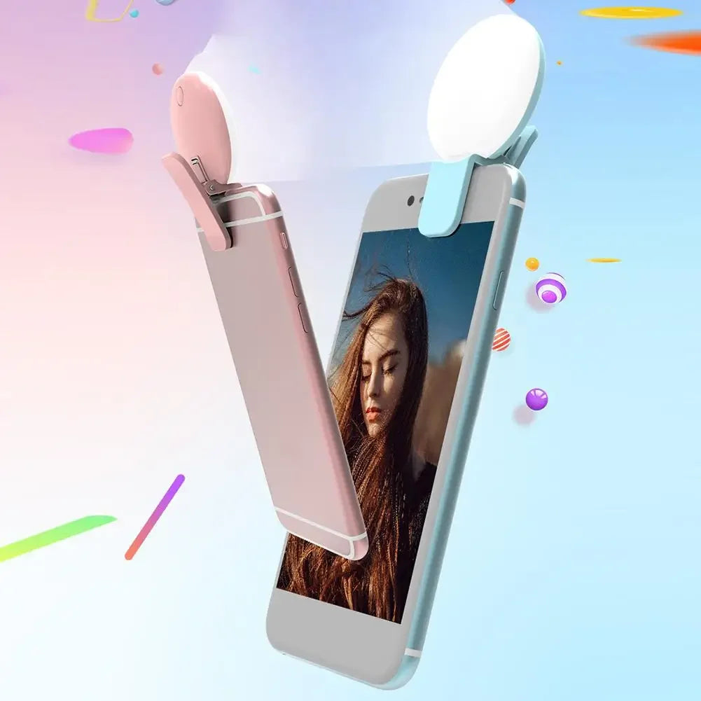 Clip-On LED Selfie Ring Light