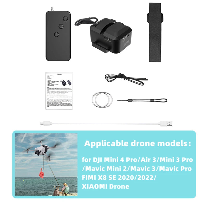 Drone Payload Drop Release System - 500m distance