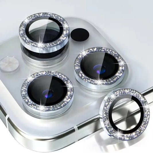 Sparkle Metal Ring Camera Lens Protectors