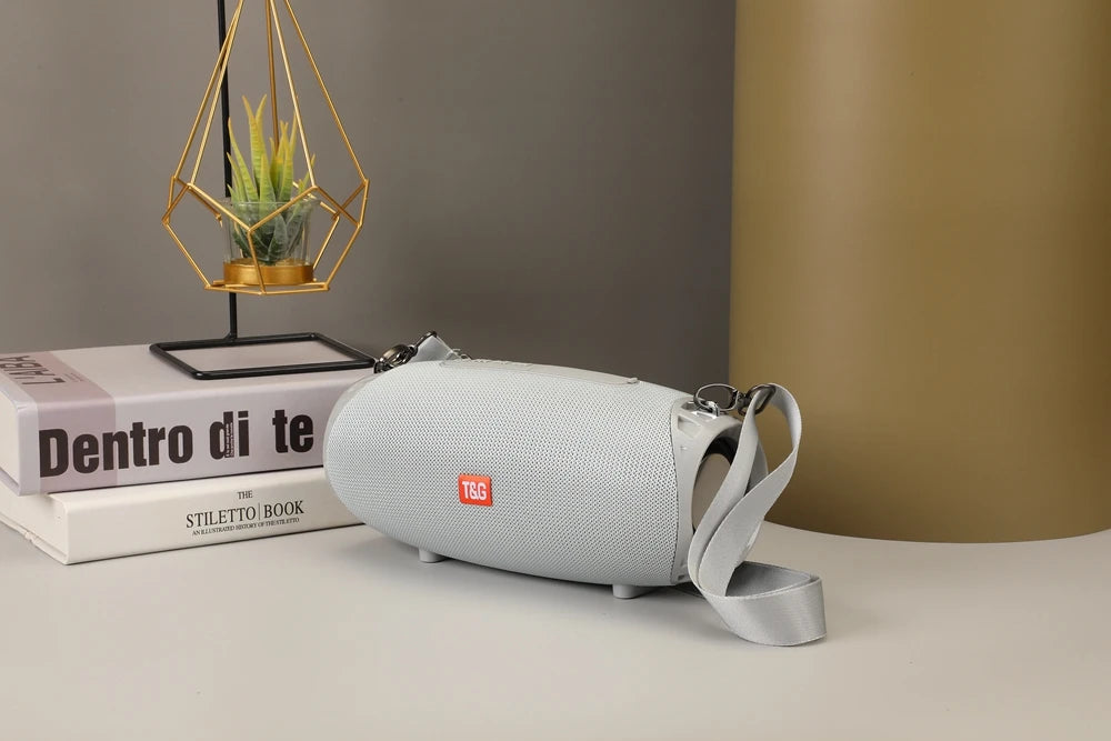 Portable Barrel Bluetooth Speaker with Strap