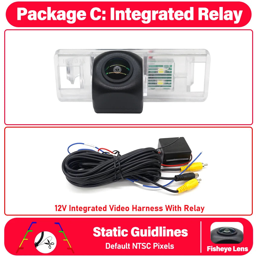 170° HD Waterproof Rear View Camera