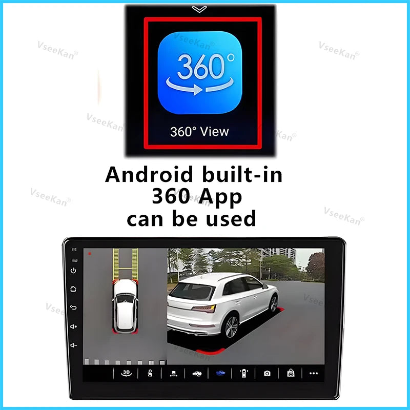 360° Car Camera System, 4 Cameras