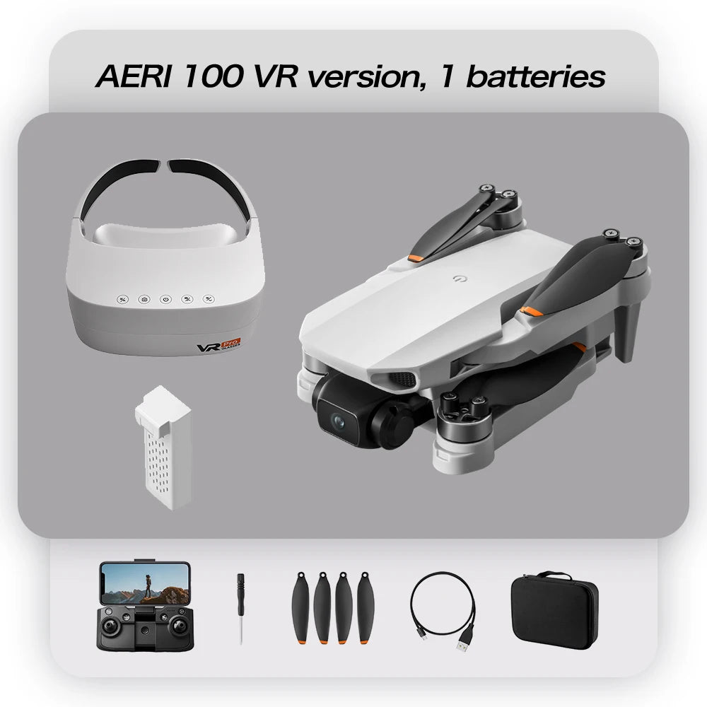 Mini brushless drone with VR headset and carry case, view 8