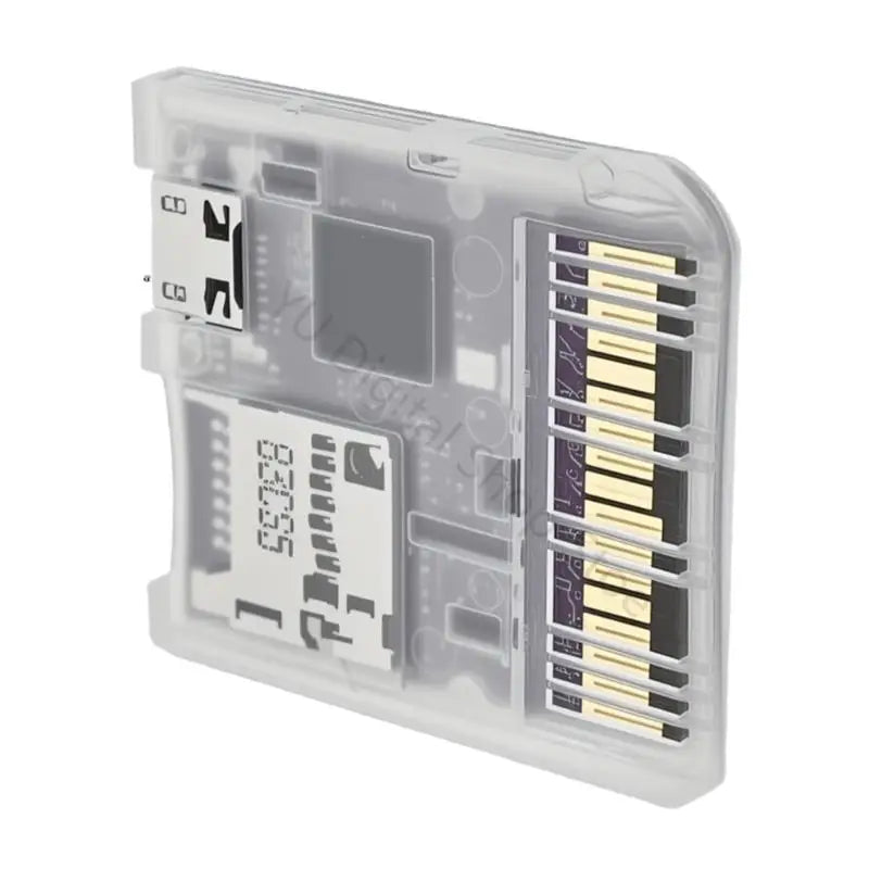 Clear Game Cartridge Case & Card Reader