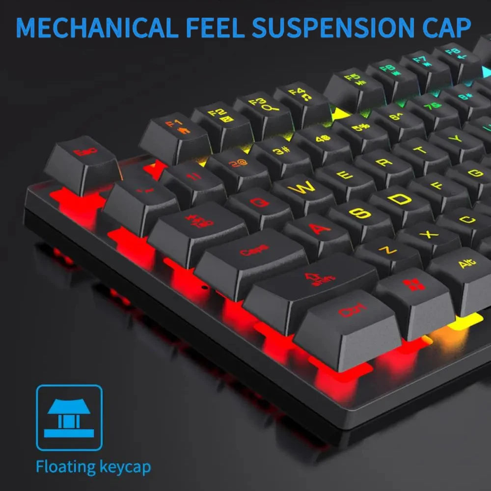 Backlit Gaming Keyboard and Mouse Set