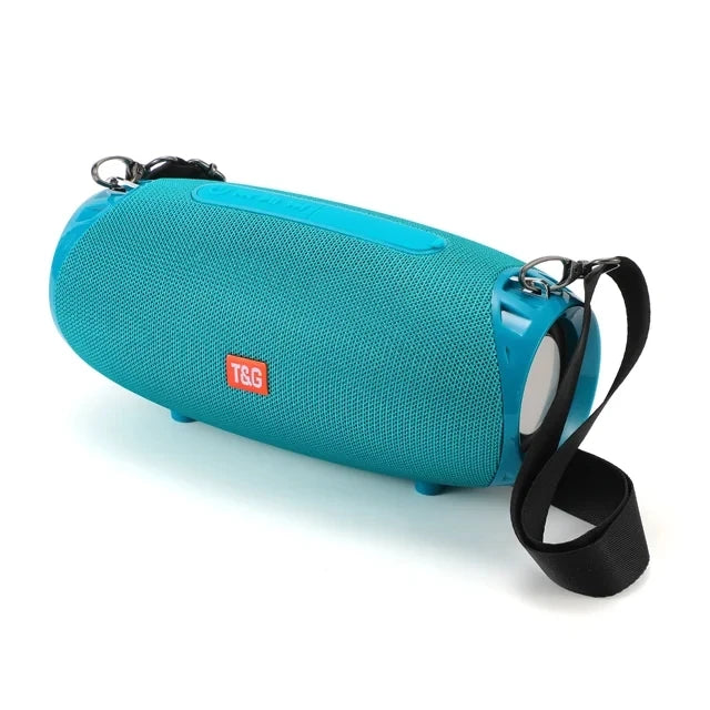 Portable Barrel Bluetooth Speaker with Strap