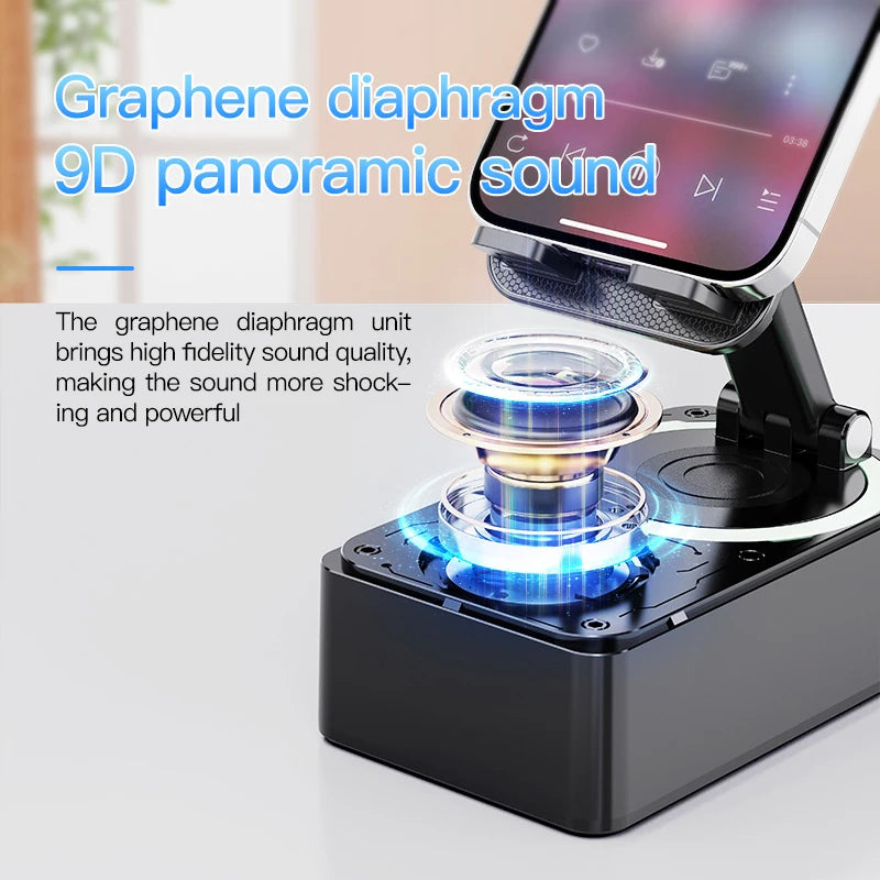 3-in-1 Bluetooth Speaker, Phone Stand and Power Bank