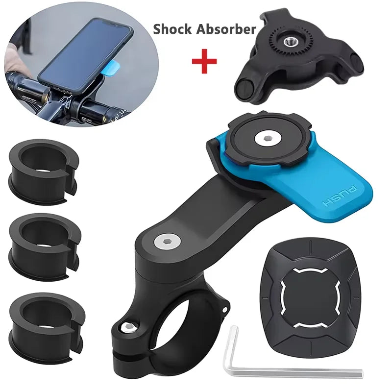 Shock-Absorbing Motorcycle Phone Mount