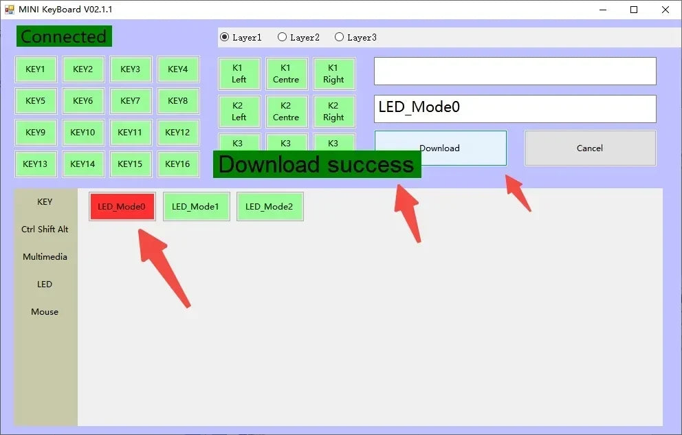 Mini 6-Key Macro Keypad with Knob