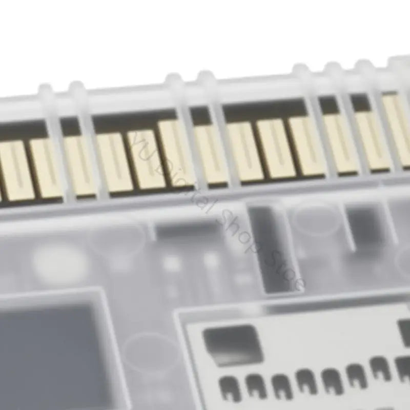 Clear Game Cartridge Case & Card Reader
