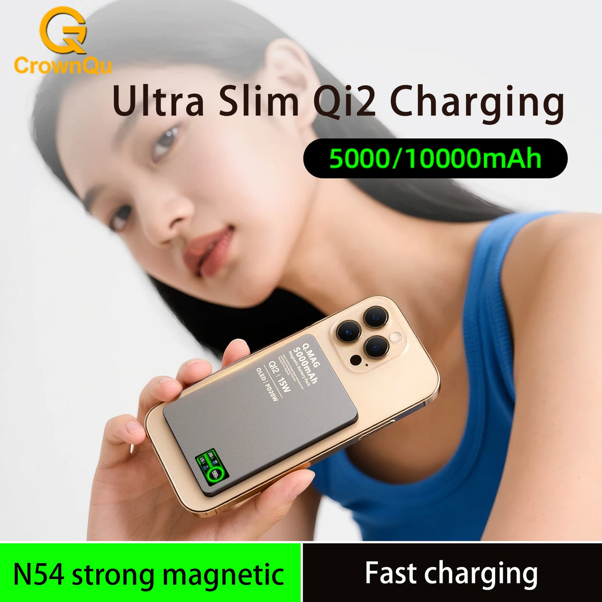 Magnetic Wireless Power Bank 3-in-1