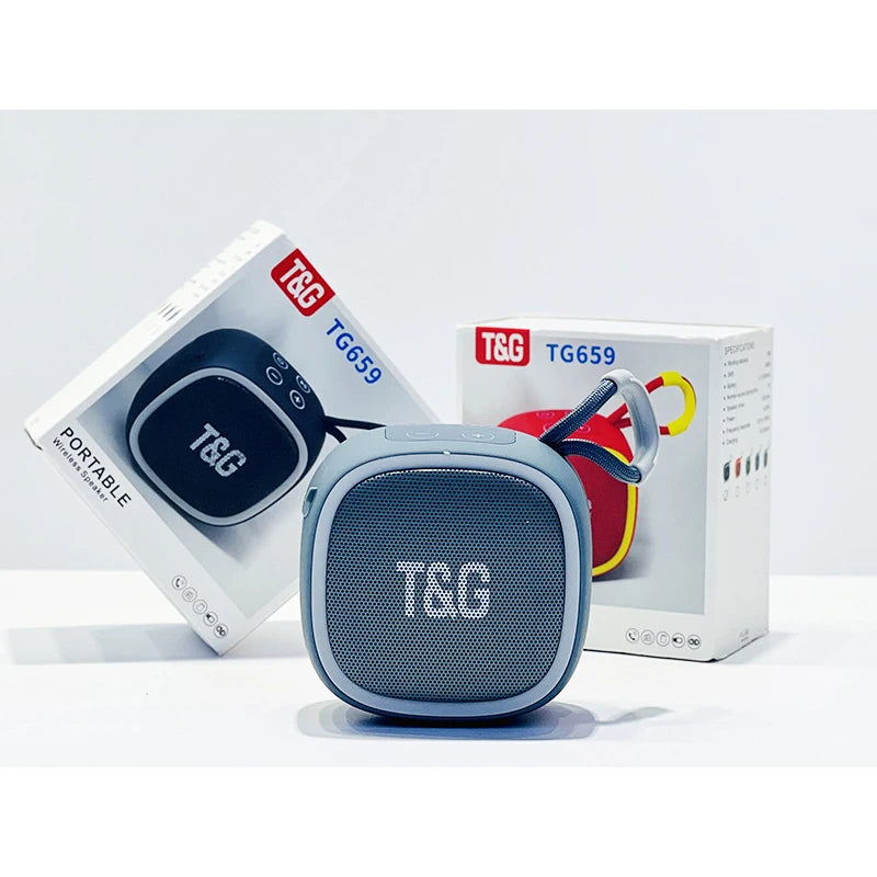 Mini Waterproof Bluetooth Speaker with FM Radio - gray