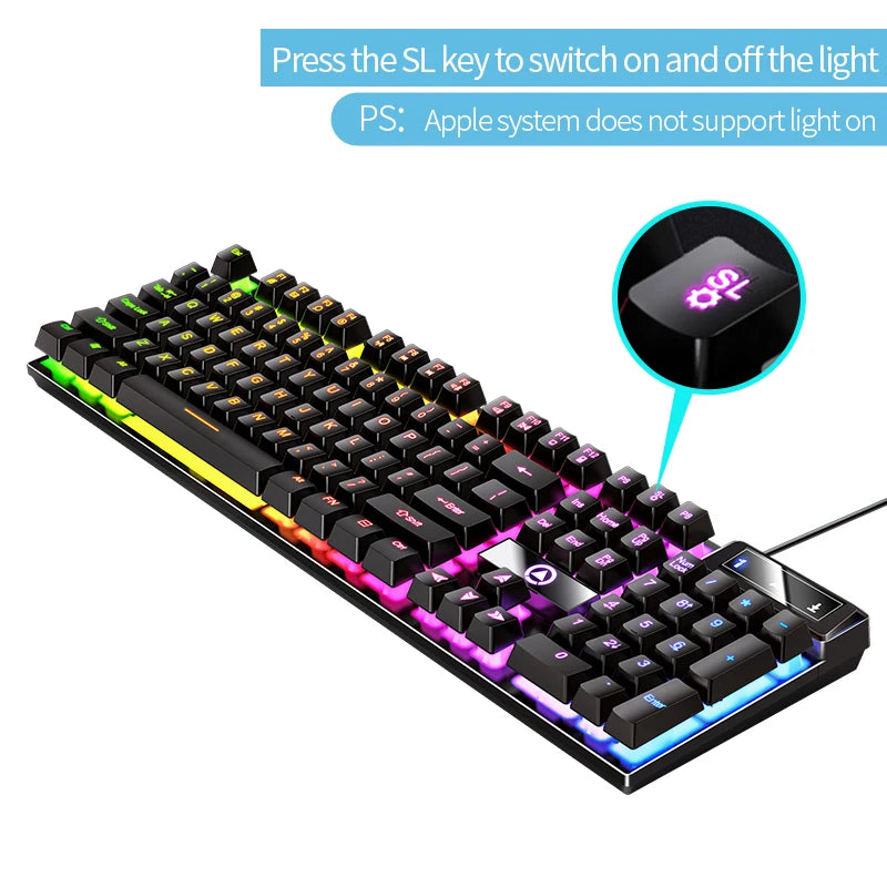 Backlit Wired Keyboard & Mouse Combo