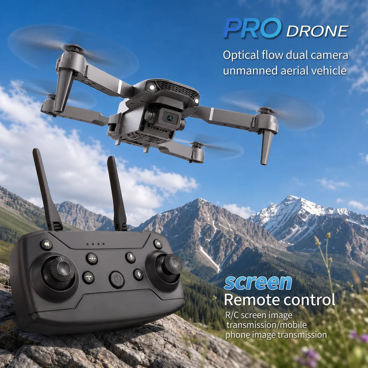 Foldable Dual-Camera Drone with 2 Batteries - photo 2