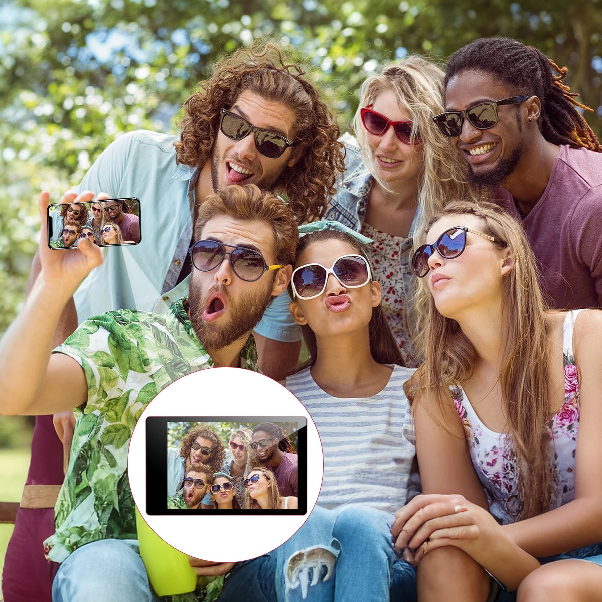 Magnetic Wireless Selfie Screen
