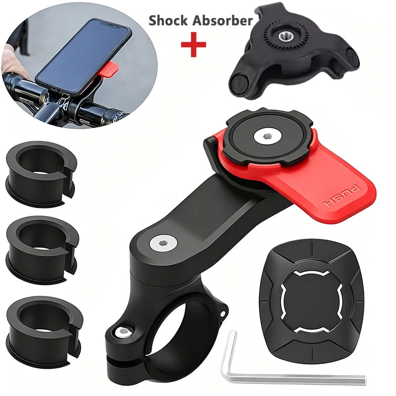 Shock-Absorbing Motorcycle Phone Mount