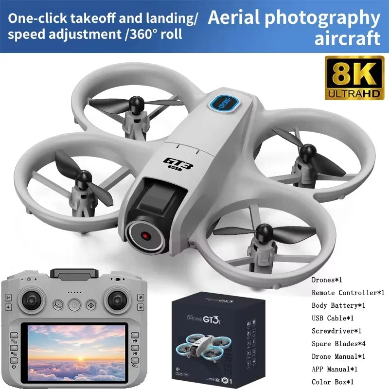 Mini Camera Drone with Optional Screen Remote - GT3 SCREEN
