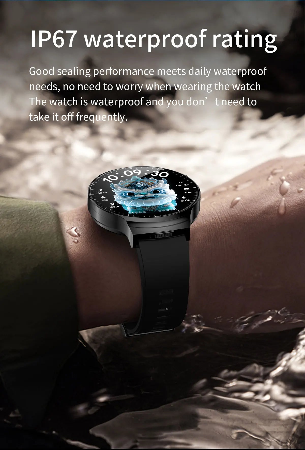 Smart Watch with Built-in Wireless Earbuds