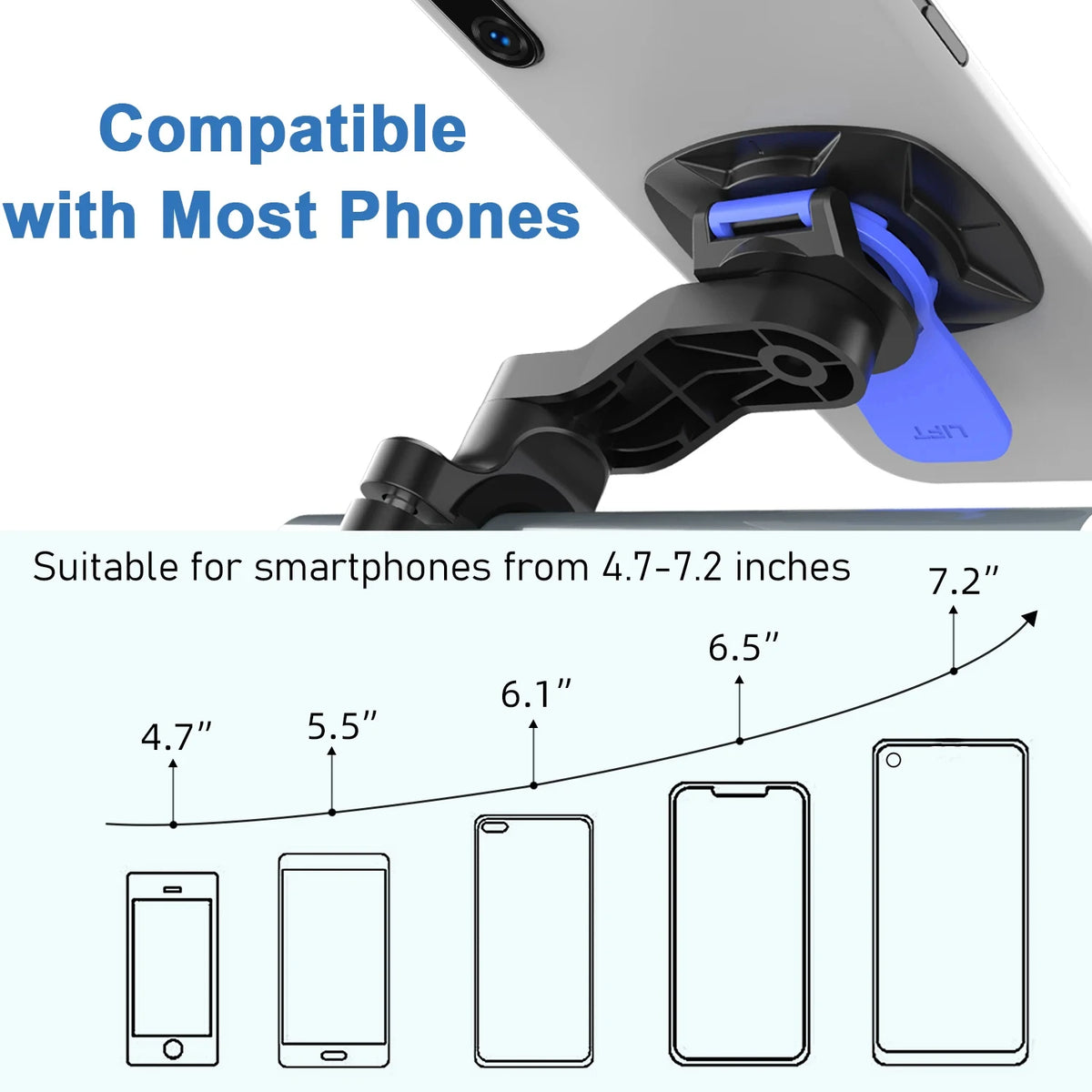 Shock-Absorbing Motorcycle Phone Mount