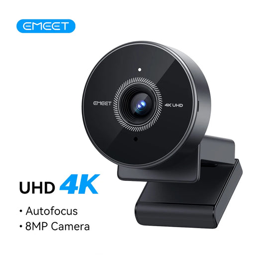 4K Mini USB Webcam with Microphone