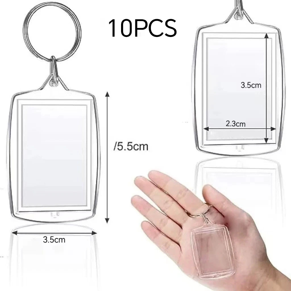 Clear Photo Frame Keychains, 10 Pack - photo 8