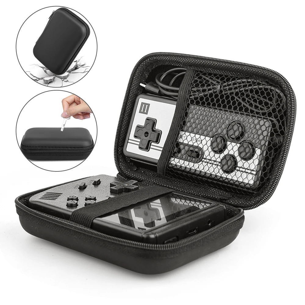 Mini Retro Handheld Game Console with Carry Case