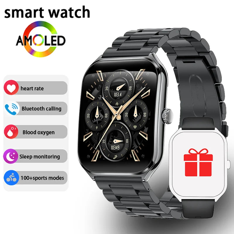 Ultra-Thin AMOLED Smartwatch with Calls