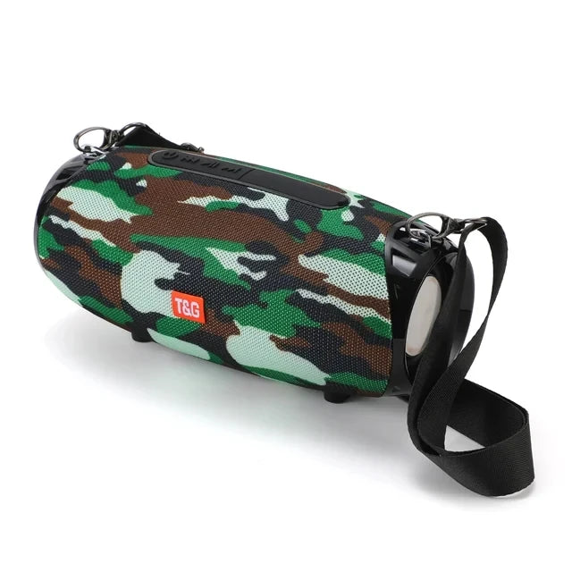 Portable Barrel Bluetooth Speaker with Strap