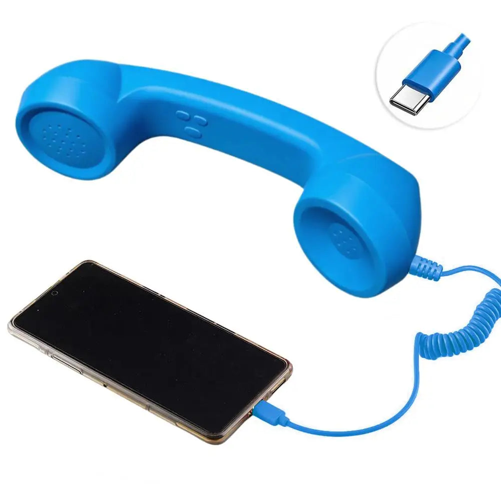 USB-C Retro Phone Handset Receiver