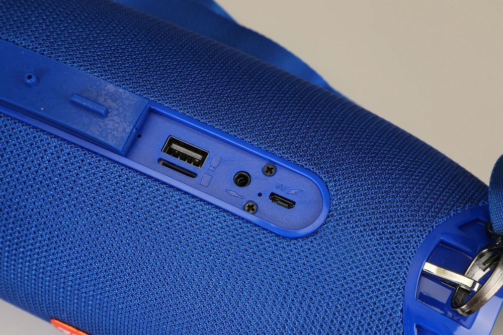 Portable Barrel Bluetooth Speaker with Strap