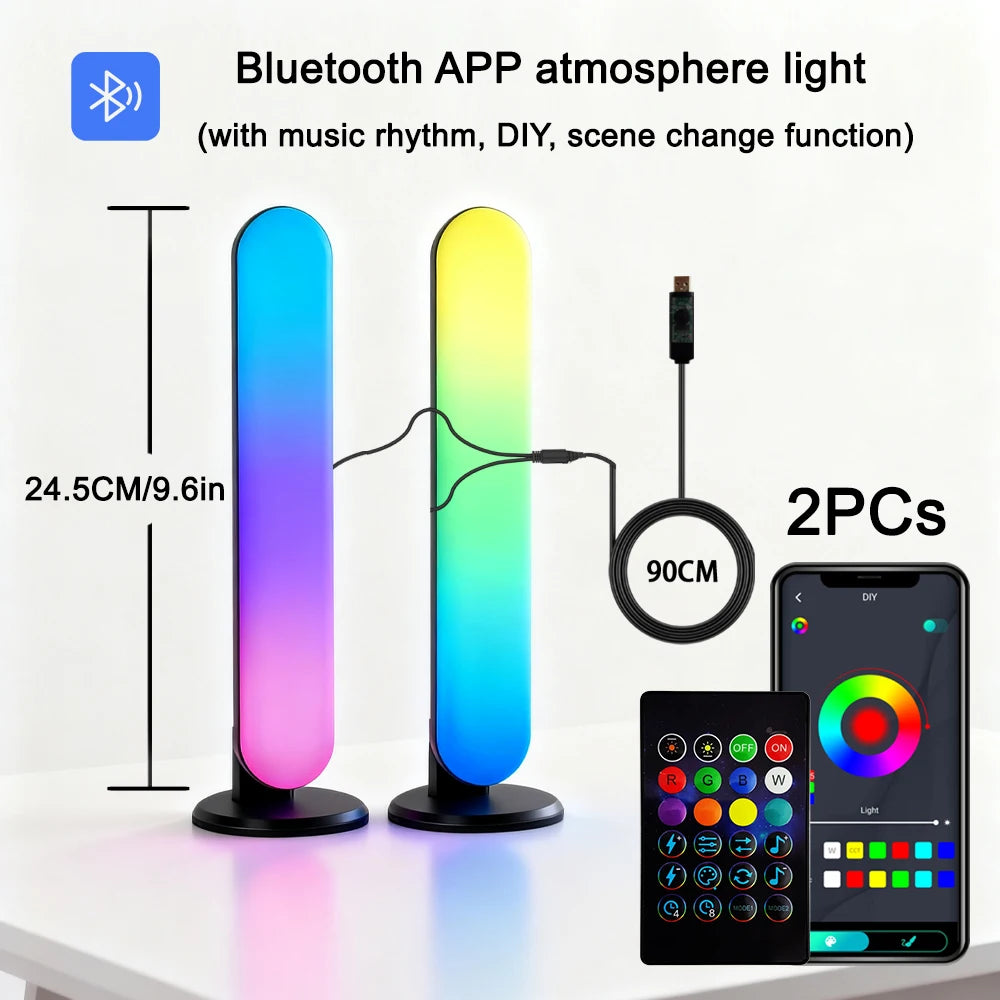 RGB TV Backlight Light Bars with Remote