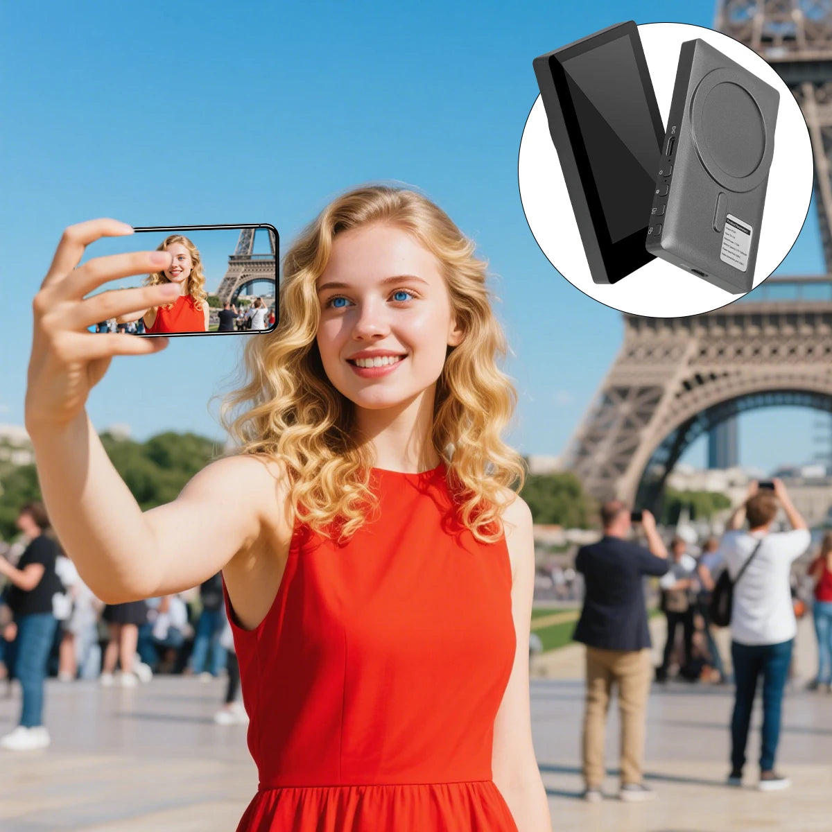 Magnetic Wireless Selfie Screen