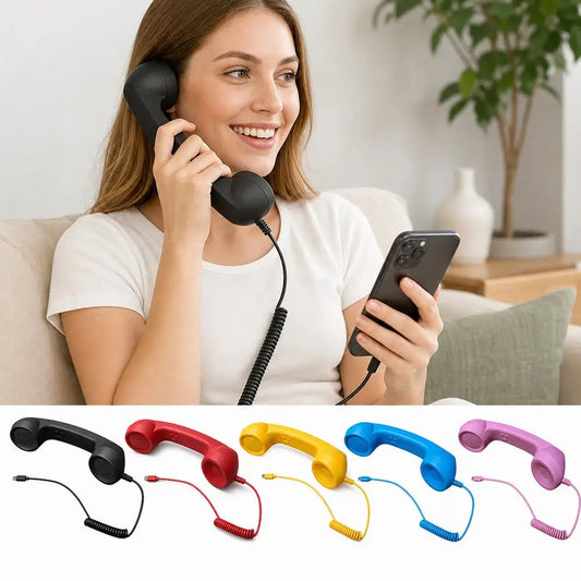USB-C Retro Phone Handset Receiver